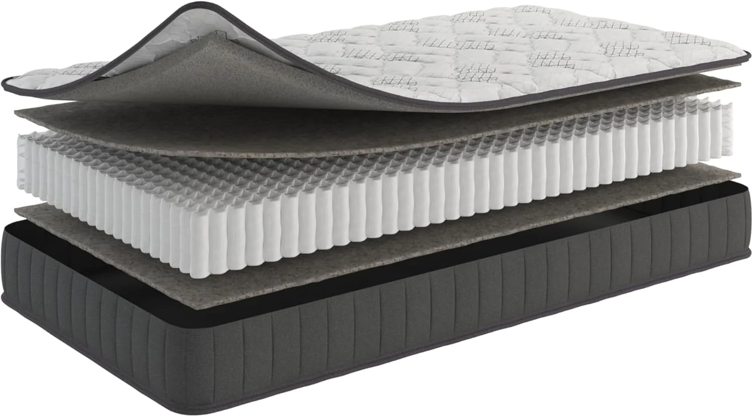 NEW - Ottomanson TWIN 9" HYBRID Mattress in a Box Made in USA, Firm Mattress, Hybrid Mattress Cool Improved Airflow with Edge to Edge Pocket Coil, Bed in A Box, Ottopedic - Retail $164 - Image 2