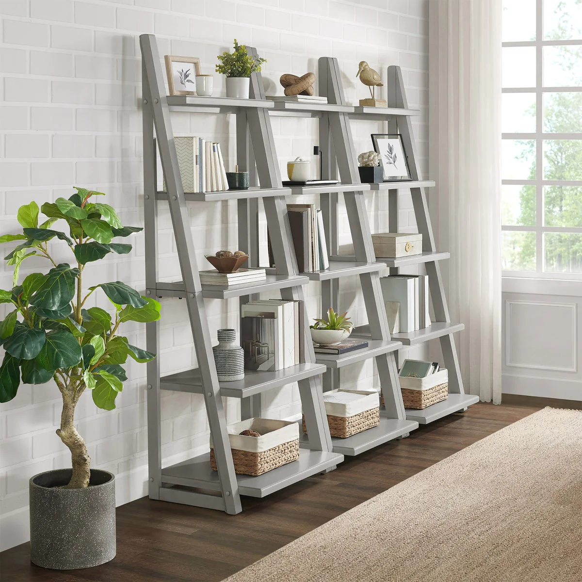 NEW - Kellen 72” Ladder Bookcase - Image 4