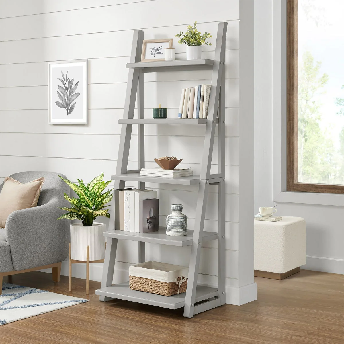 NEW - Kellen 72” Ladder Bookcase - Image 6