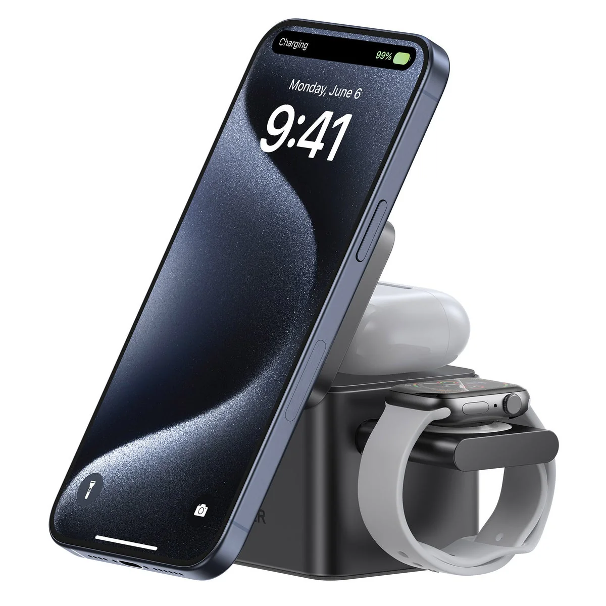 Anker MagGo Magnetic 3-in-1 Wireless Charging Stand - Image 3