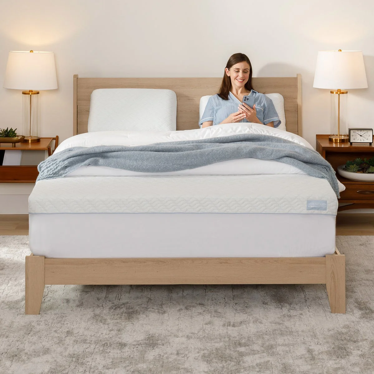 Serenity by Tempur-Pedic 3” Cooling Memory Foam Mattress Topper, King - Image 4