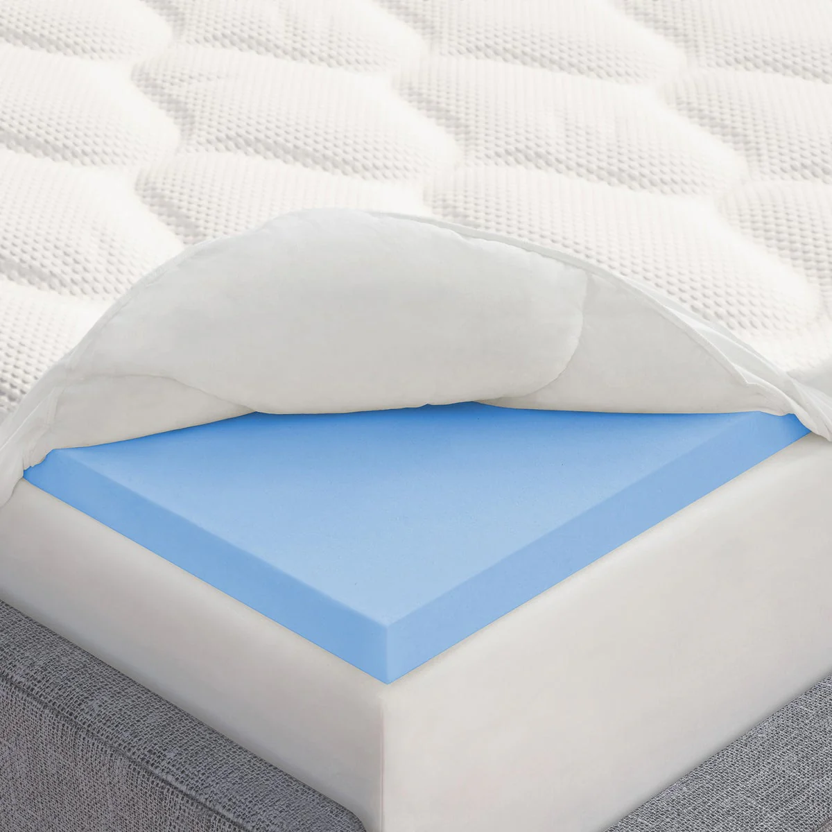Novaform KING Plush Pillowtop 4” Memory Foam Mattress Topper - Retail $180 - Image 3