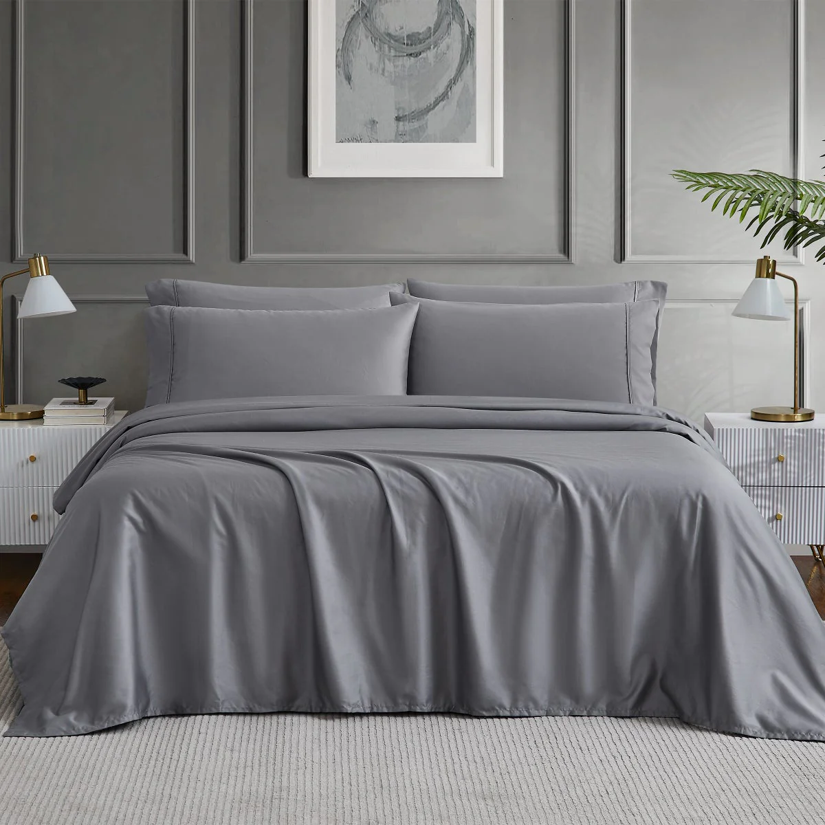 Hotel Signature Egyptian Cotton 400 Thread Count 6-piece Sheet Set - Queen - Image 2