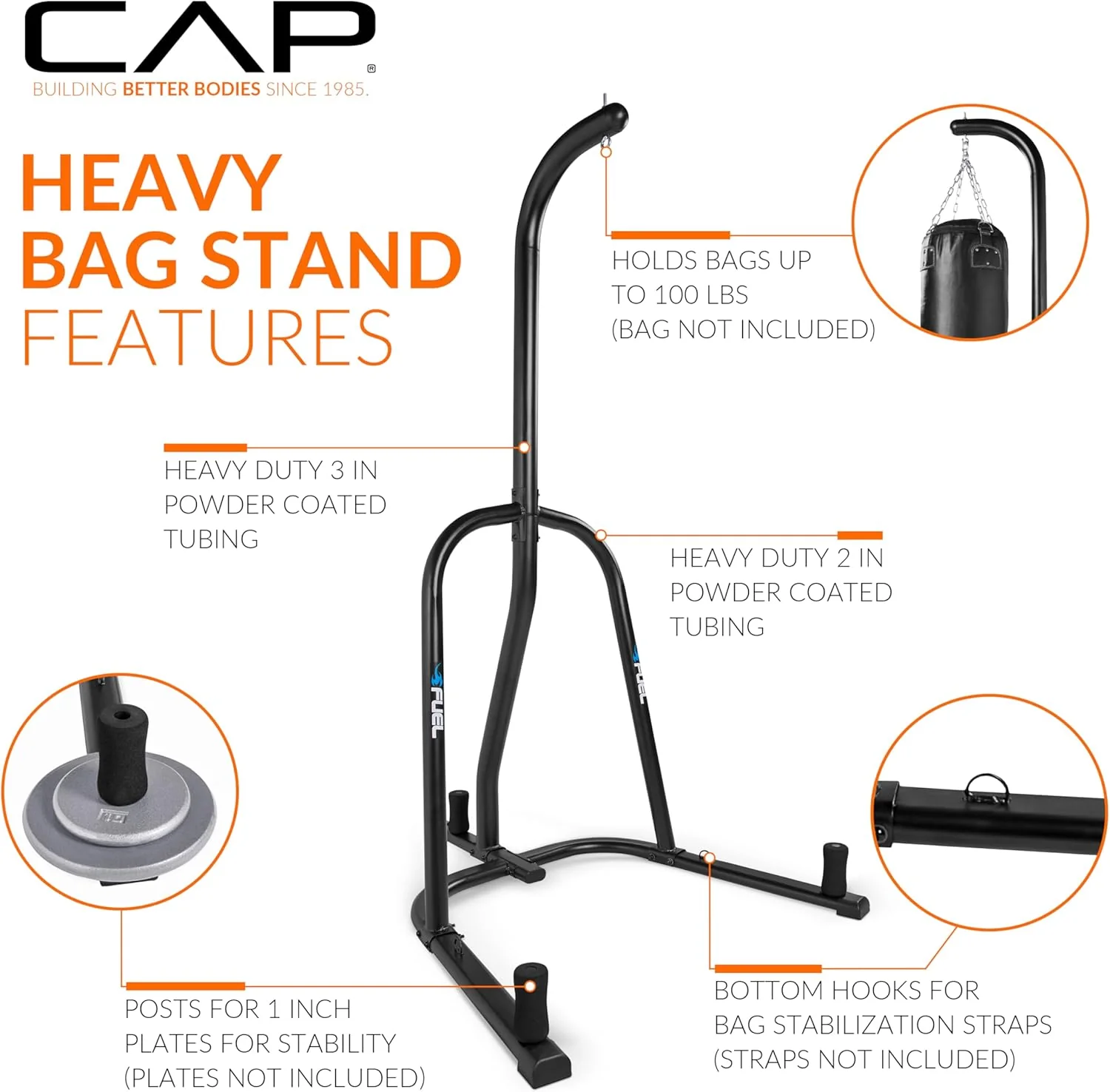 Fuel Pureformance Heavy Bag Stand Black - Image 2