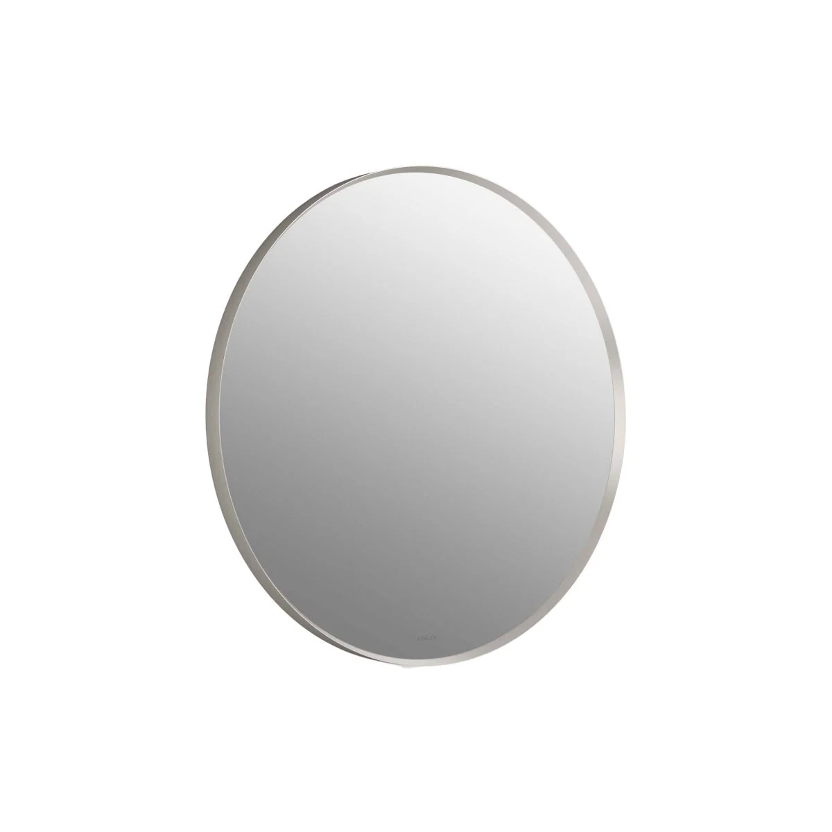 Kohler Orime 28" Brushed Nickel Round Framed Mirror - Retail $125 - Image 5
