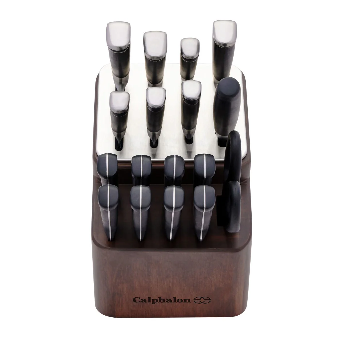 Calphalon Premier SharpIN Knife Set with Sharpening Knife Block, 18-piece Carbon Steel Kitchen Knife Set - Retail $220 - Image 2