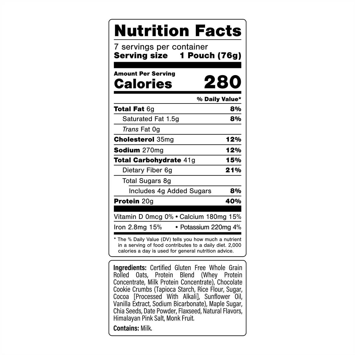 Oats Overnight Variety Pack, 20g Protein Shake, Cookies & Cream & Chocolate Peanut Butter Banana (14-pack + BlenderBottle) - Image 5