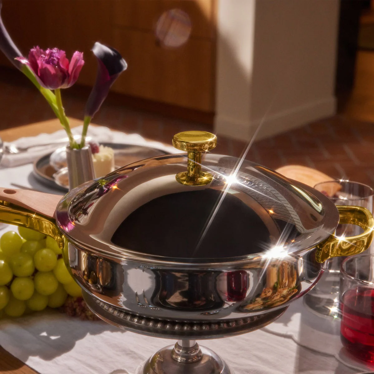 Our Place 4-piece Titanium 10.5" Always Pan Pro with Steamer - Retail $150 - Image 3