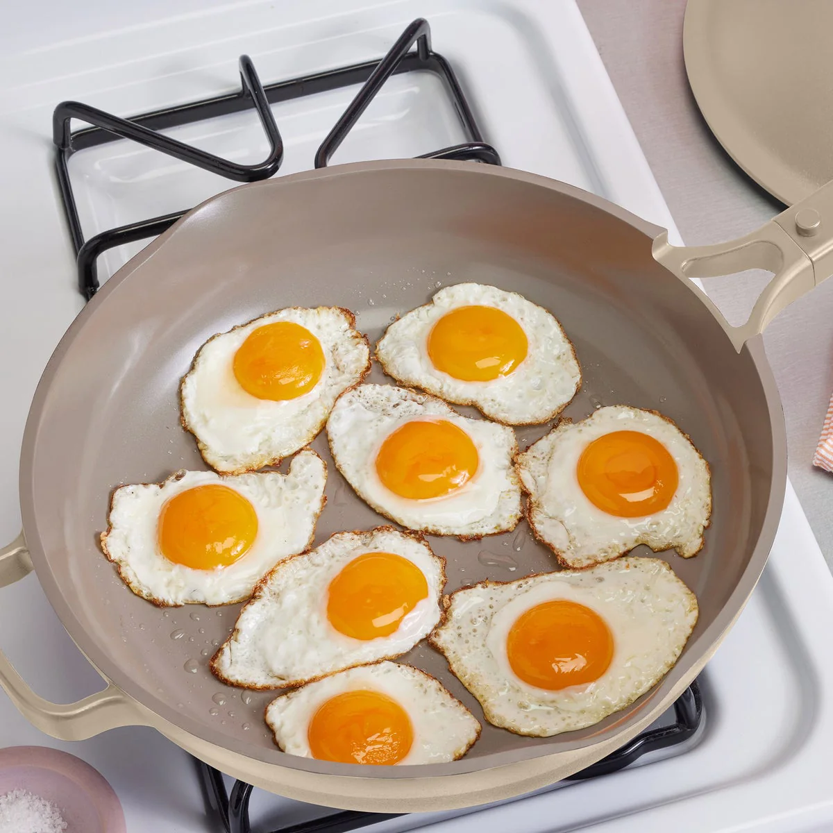 NEW - Our Place 4-piece Ceramic Nonstick 12.5” Family Sized Always Pan with Steamer - Image 3
