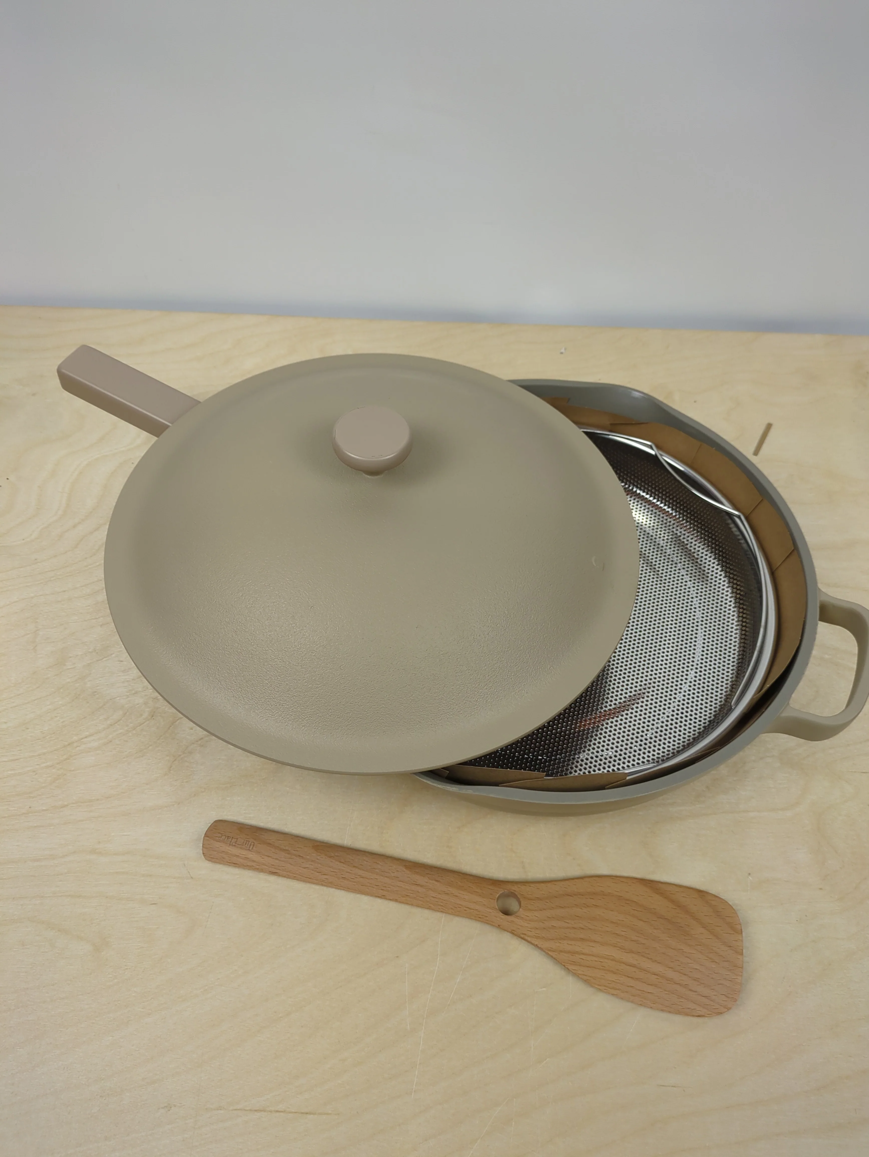NEW - Our Place 4-piece Ceramic Nonstick 12.5” Family Sized Always Pan with Steamer - Image 6