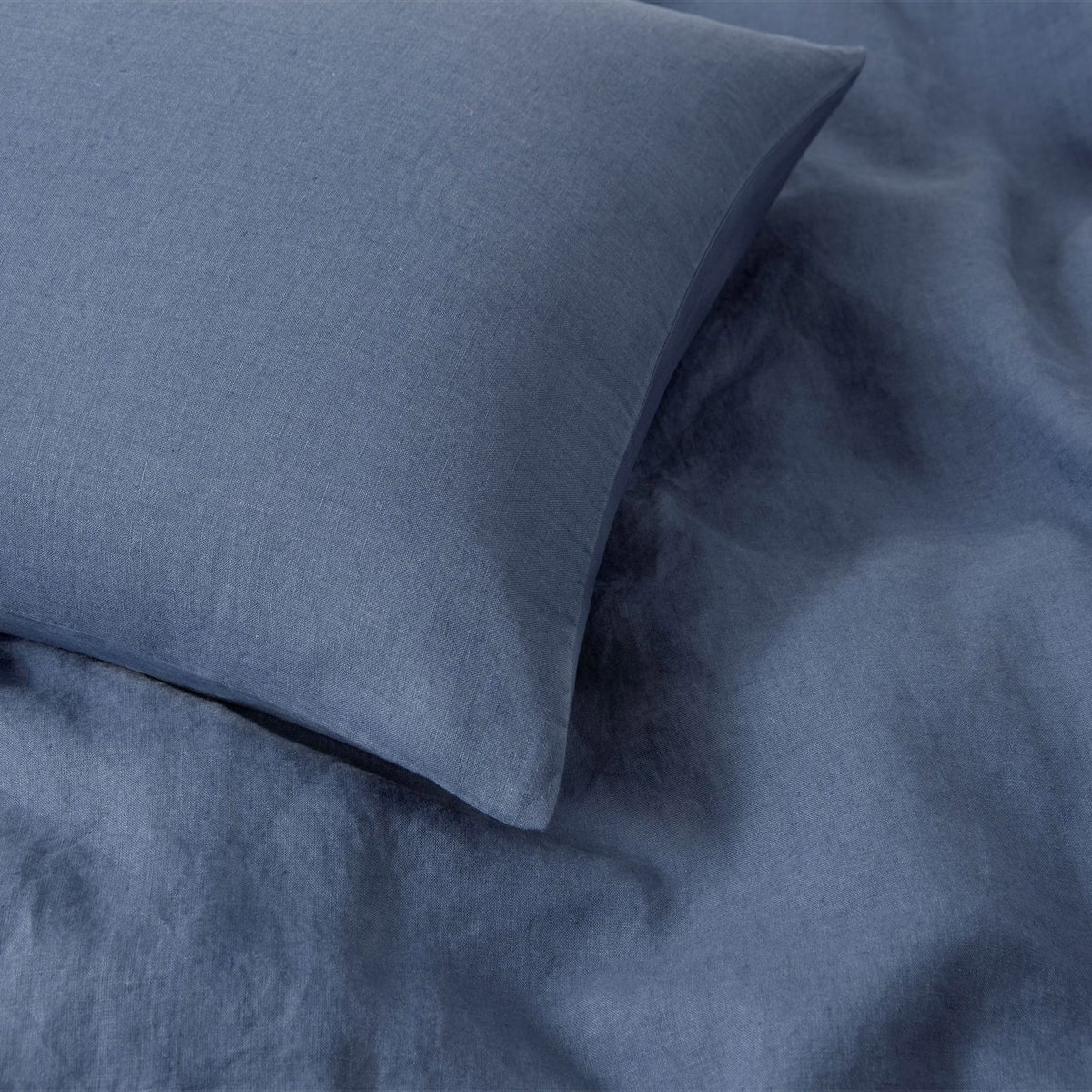 WelHome Cotton Linen Relaxed Duvet Cover, 3-piece Set - Queen - Image 3