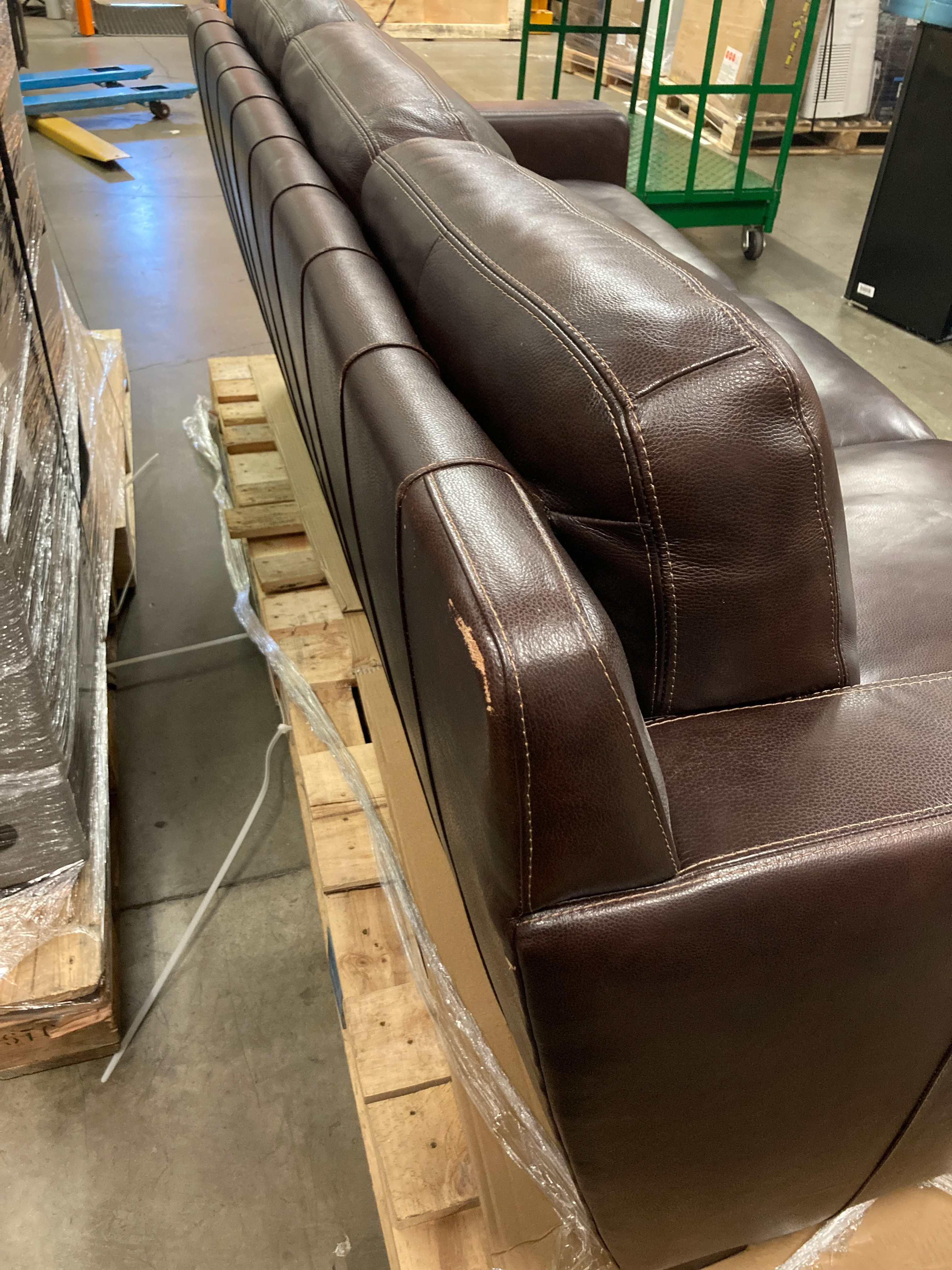 Costco - Chanton Leather Sofa - Retail $1499 - Image 3