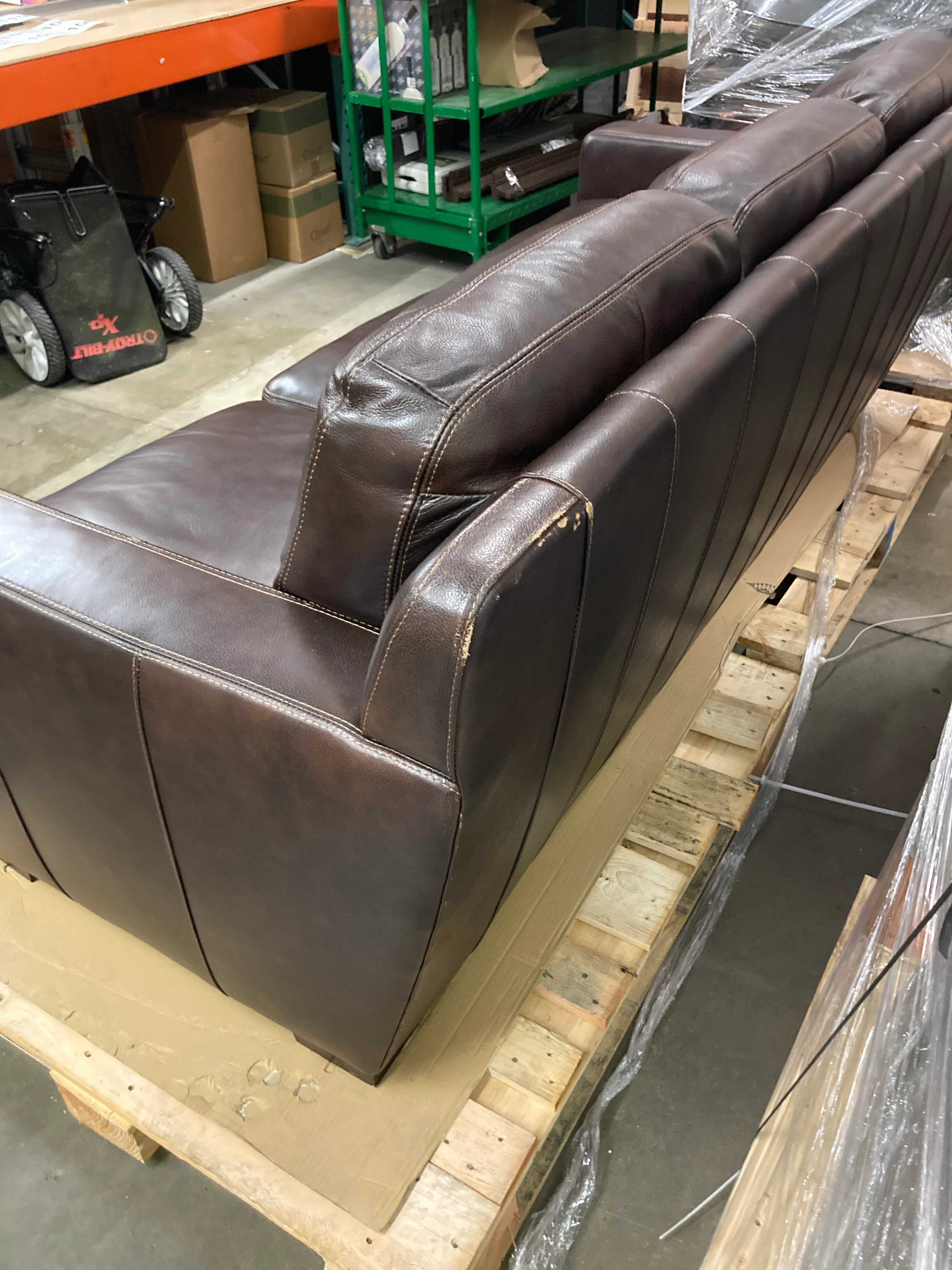 Costco - Chanton Leather Sofa - Retail $1499 - Image 4