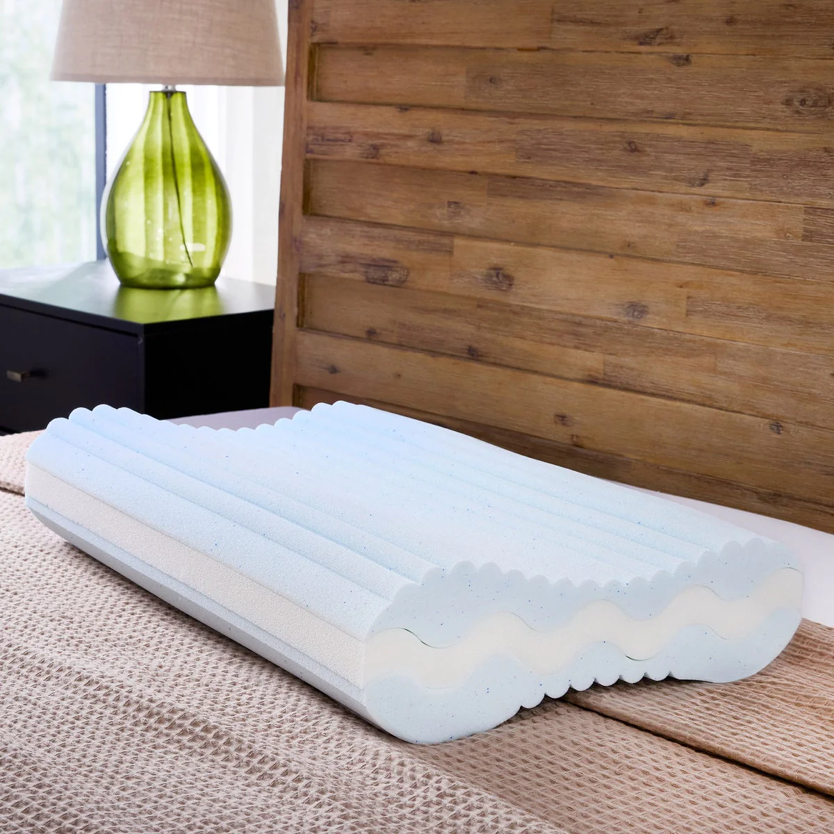 NEW - Bodipedic Adjustable Contour Memory Foam Bed Pillow - Image 5