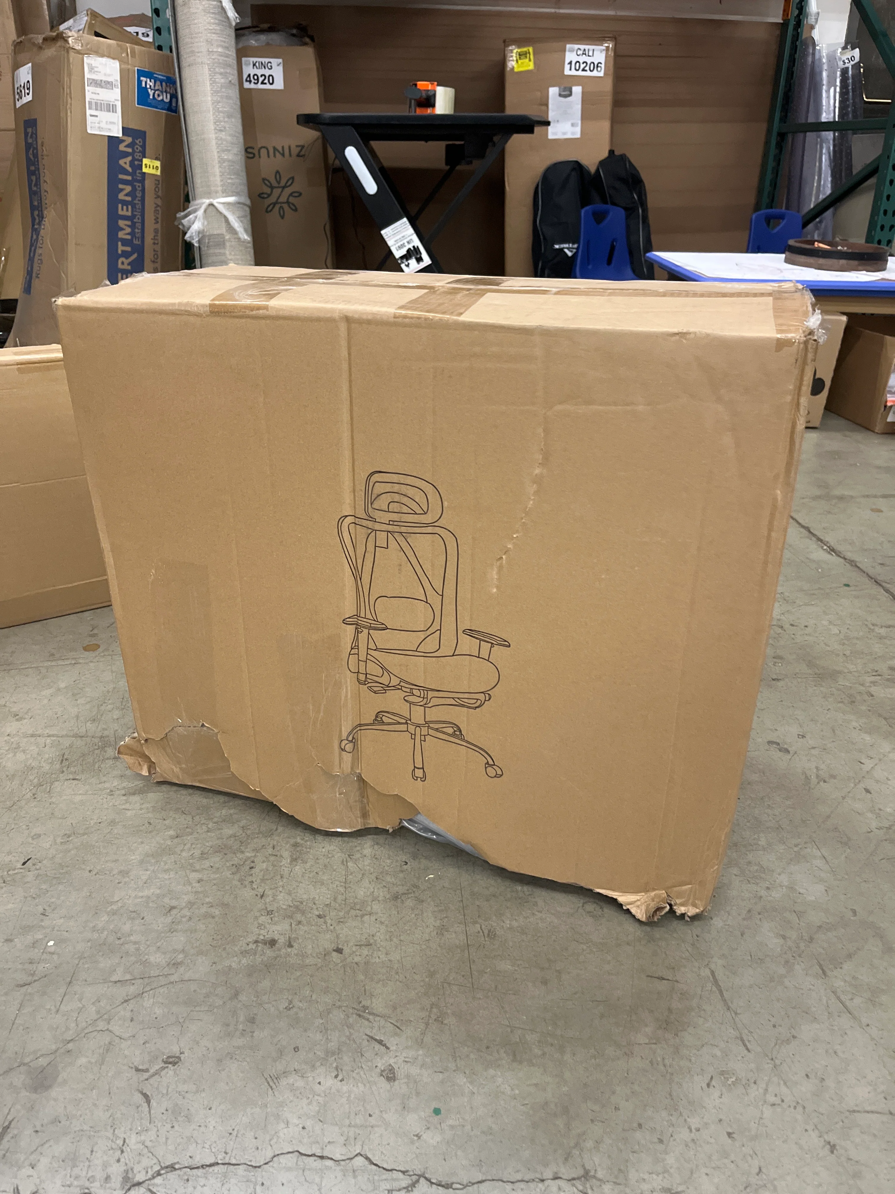 Ergonomic Office Chair, Comfort Mesh with Adjustable Lumbar Support, SGS Class 4 Gas Cylinder Certification Upgraded Black - Retail $160 - Image 7