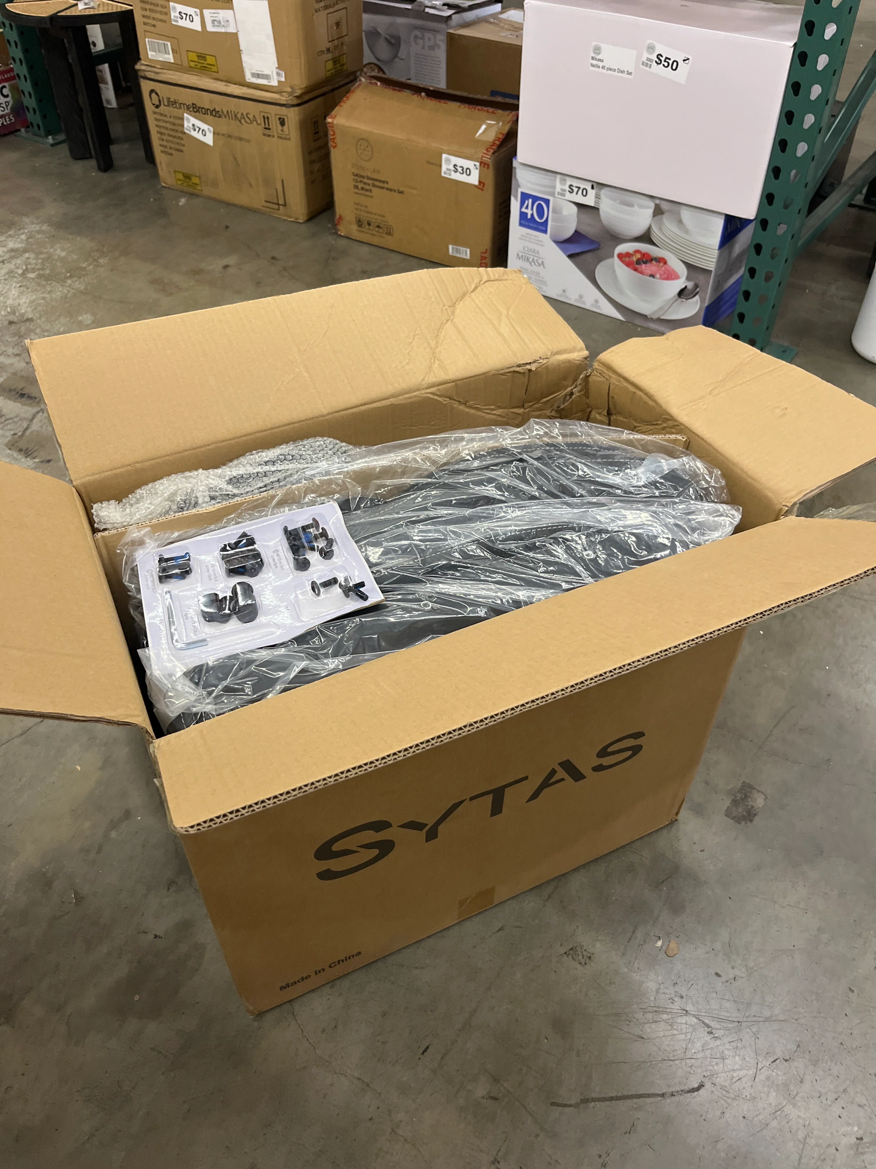 NEW - Sytas Executive Leather Office Chair, Comfy Desk Chair with Adjustable Headrest & Flip-up Padded Arms & Lumbar Support, Adjustable Hight and Tilt, Rolling Swivel Chair, Black - Retail $200 - Image 5