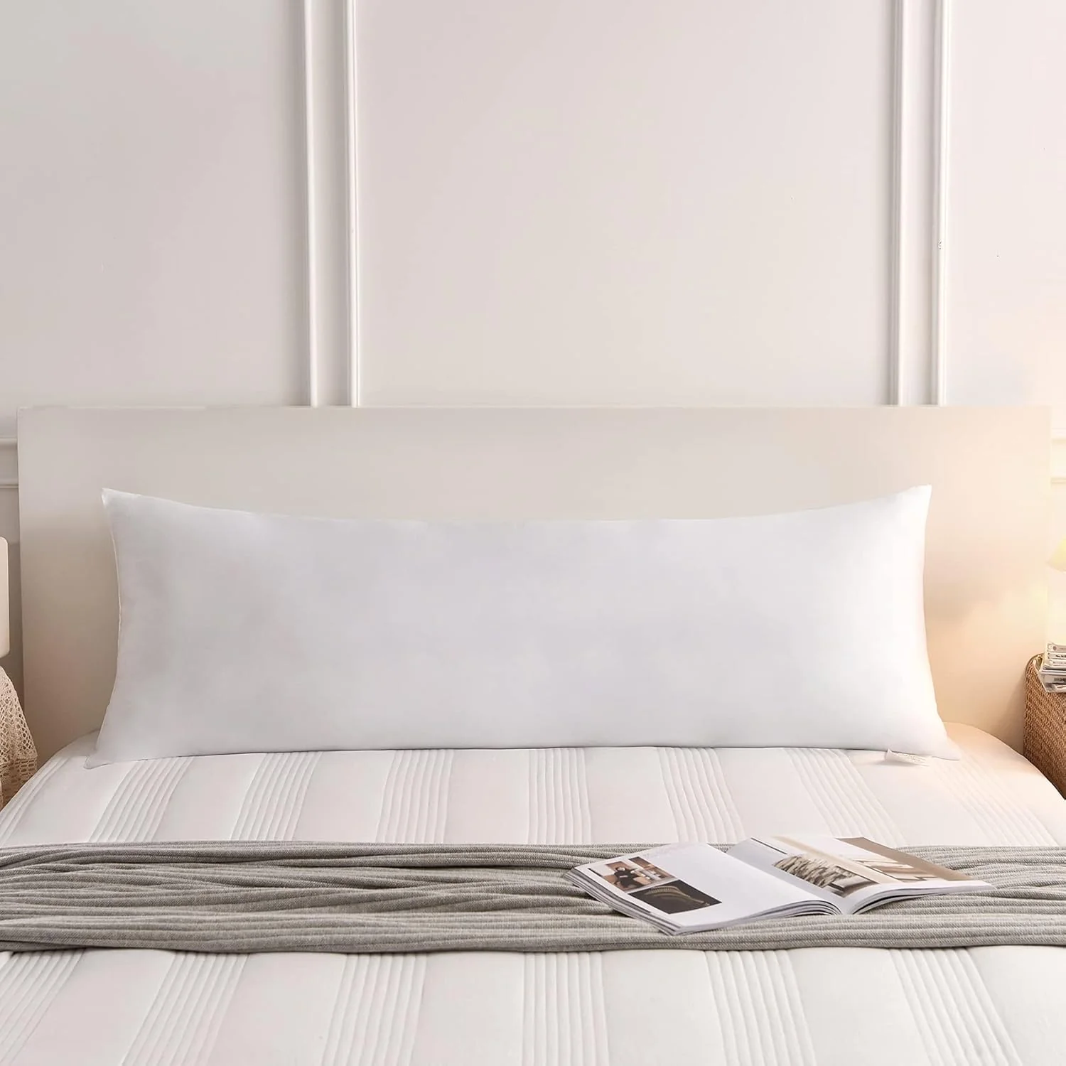 Cosybay Soft Large Body Pillow Insert – Long Sleeping Breathable Bed Pillow – Full Body Pillow Insert -20×54 Inch - Retail $19 - Image 2