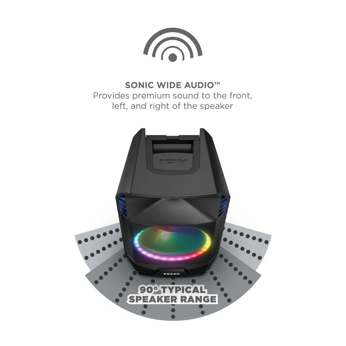 ION Audio Total PA Extreme High-Power Bluetooth Speaker System with Sonic Wide Premium Audio and Acoustic Optimization - Image 4