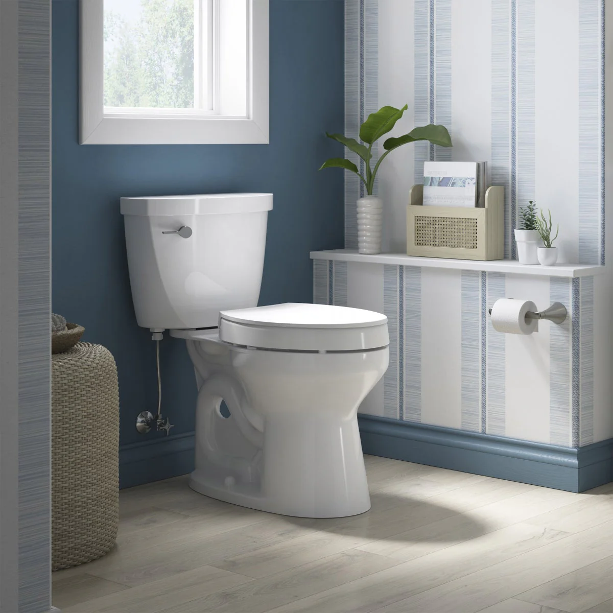 NEW - Kohler Border Elongated Elevated Quiet-close Toilet Seat
