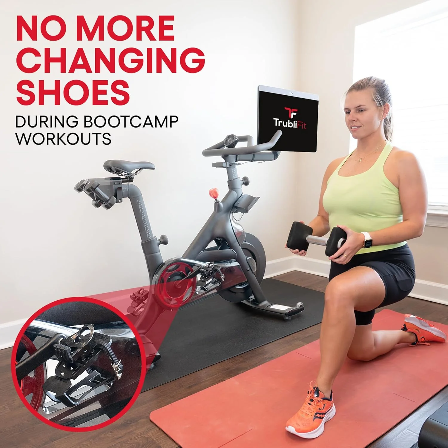 Dual Function Toe Cages for Peloton Bike - Convert Peloton Pedals to Two Sided Toe Cages - Ride with Sneakers or Peloton Shoes - Accessory for Peloton Bike - Fits All Peloton Bikes - Image 6