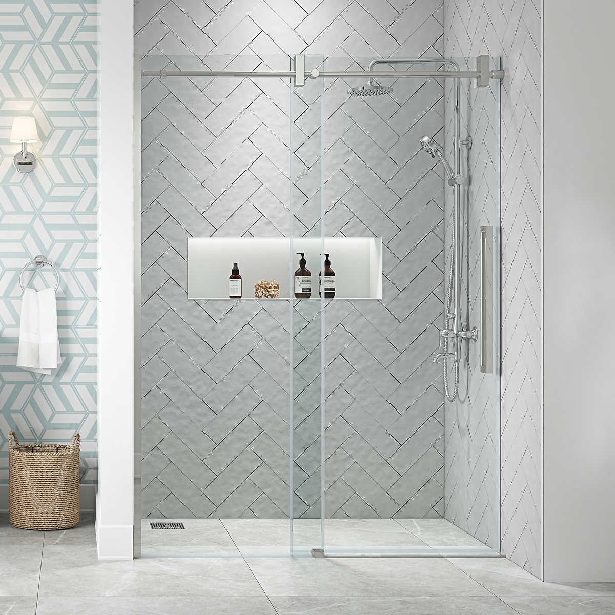 Costco - OVE Decors Dayton 60" Shower Door - Retail $879 - Image 2
