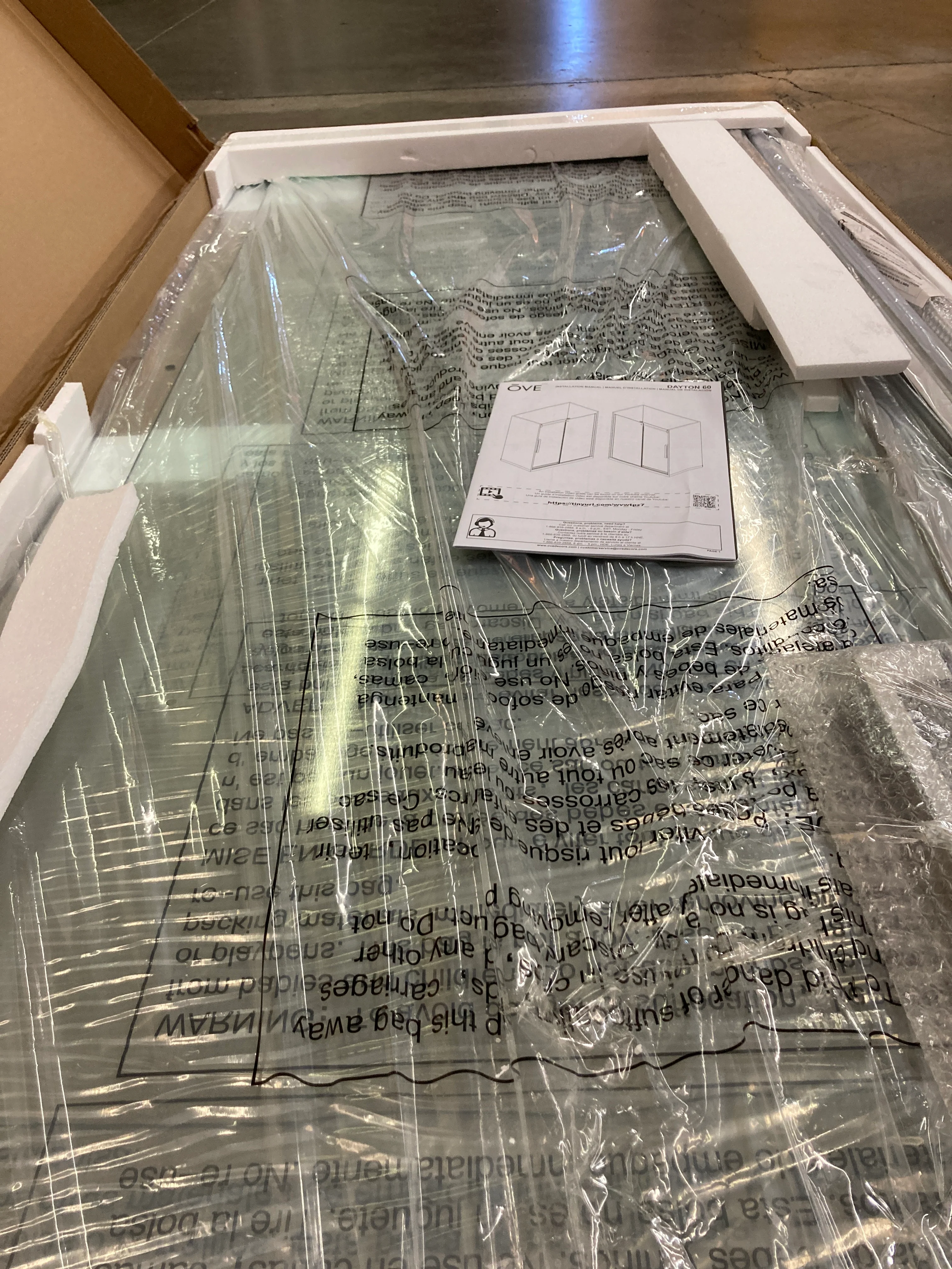 Costco - OVE Decors Dayton 60" Shower Door - Retail $879 - Image 6