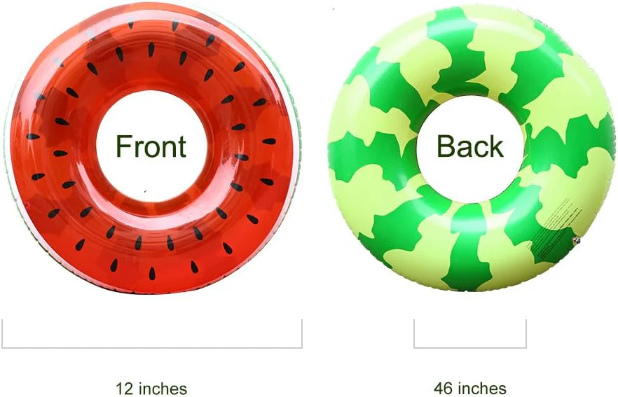 46" Inflatable Pool Float Giant Fruit-Watermelon - Pool Lounge Toy - Large Pool Toy - Image 2