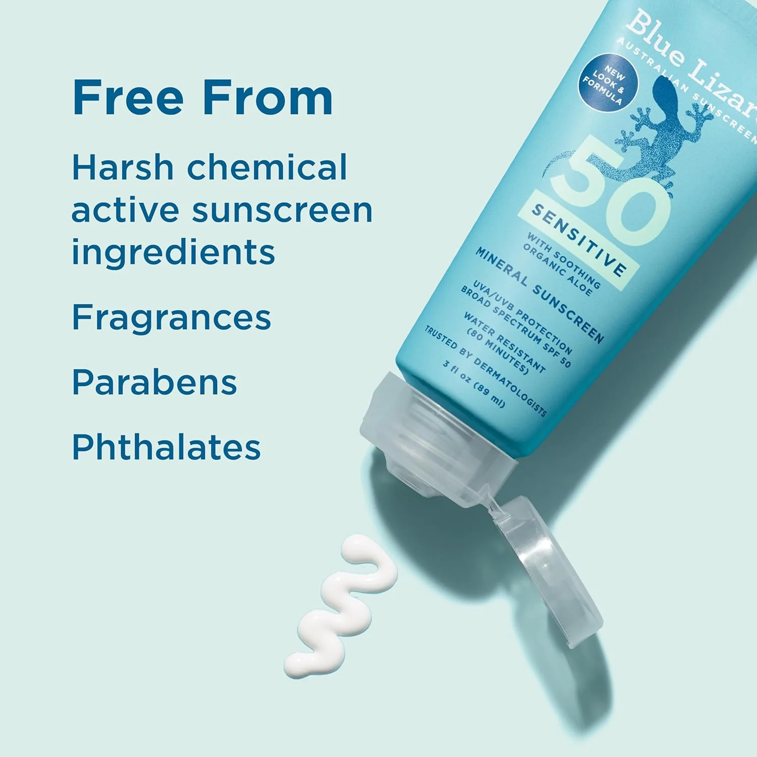 Blue Lizard AU Mineral Sunscreen SPF 50 3 fl. oz (89 ml) tube and 5 fl.  oz (148 ml) tube - Image 6