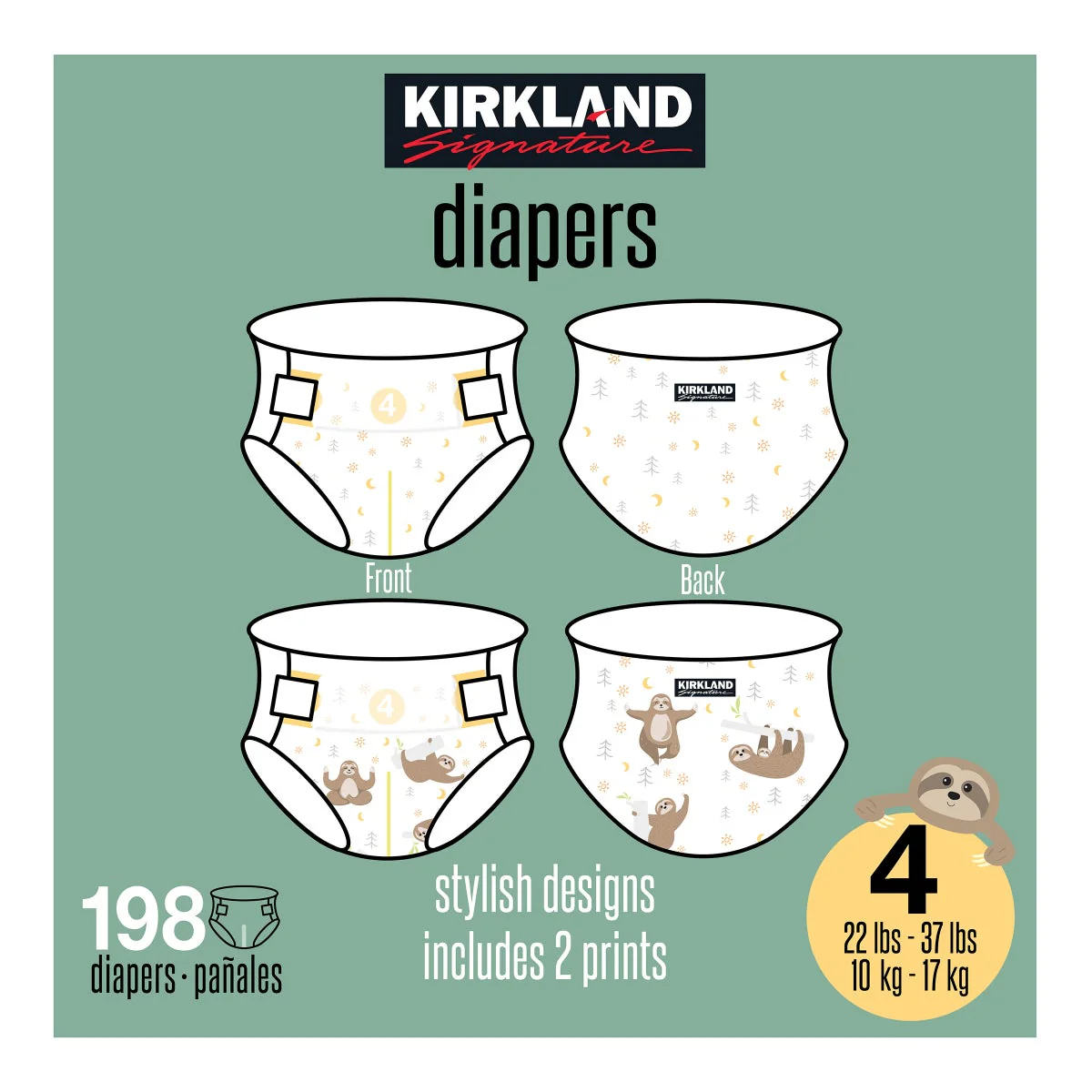 Kirkland Signature Diaper Sizes 4 - Image 3