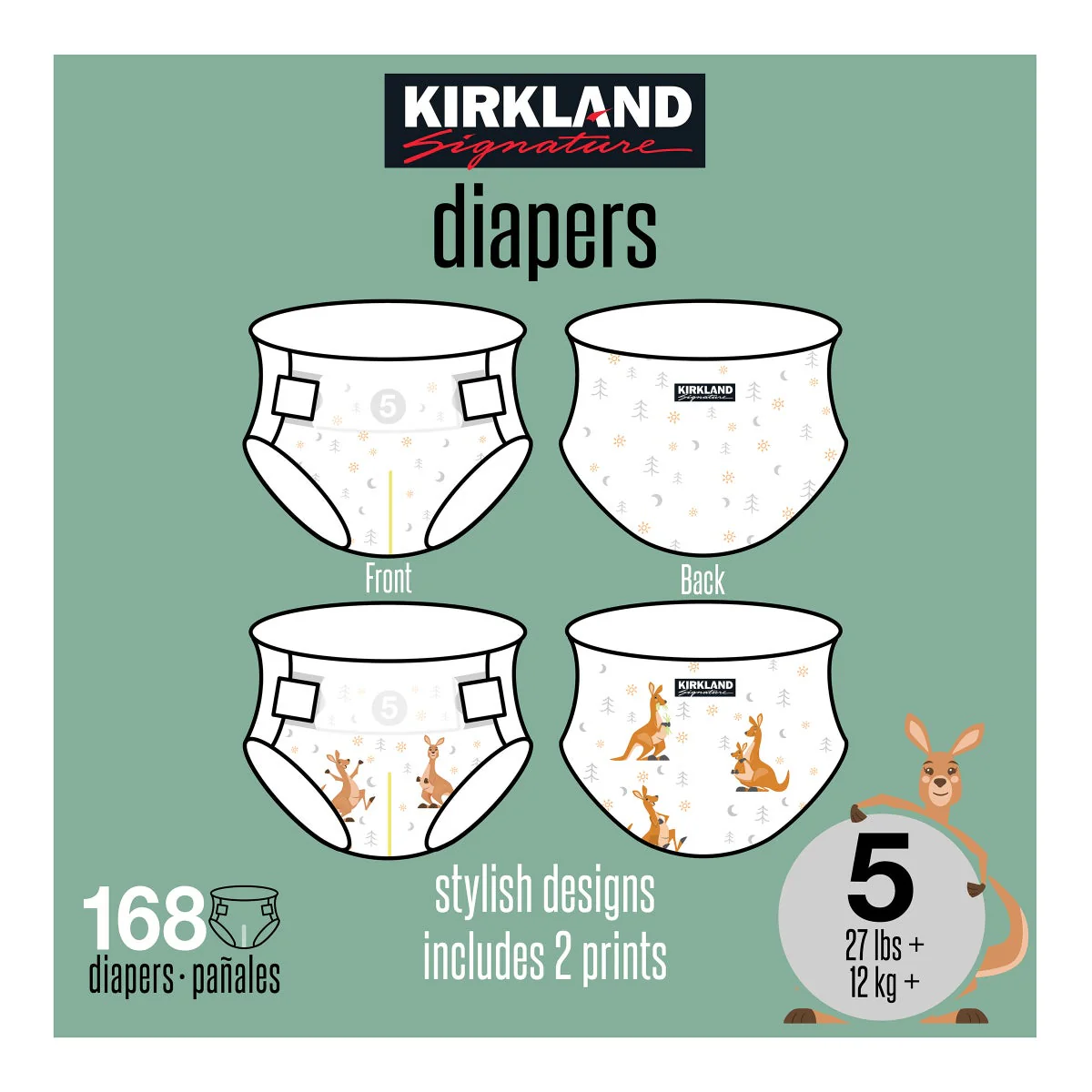 Kirkland Signature Diaper Sizes 5 - Image 3
