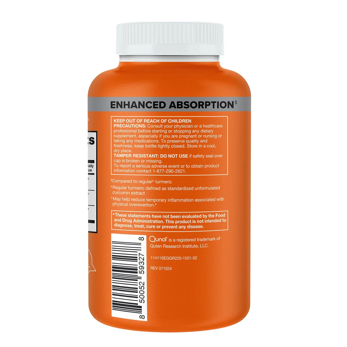NEW - Qunol Turmeric 1500 mg, 220 Capsules - Image 2