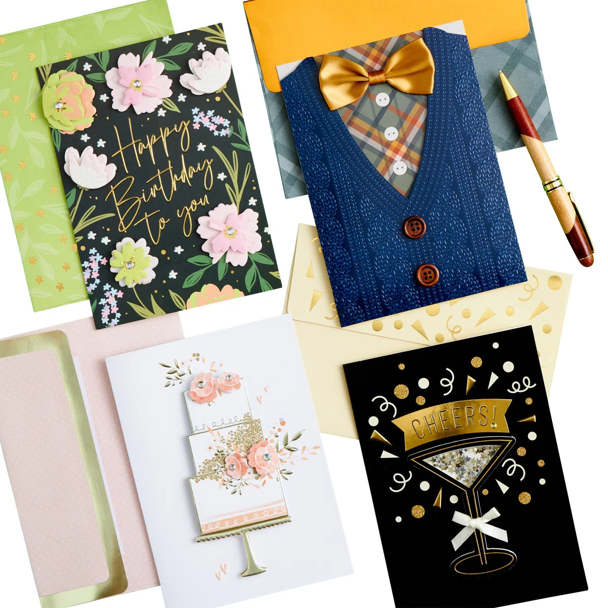 NEW - Hand Crafted All Occasion Greeting Cards, 40-count - Retail $26 - Image 4