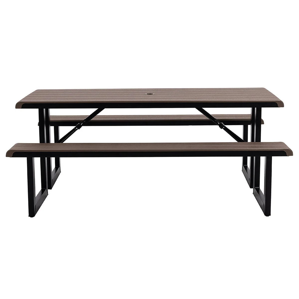 Lifetime Commercial 6 ft Folding Picnic Table with Bench Seating - Image 6