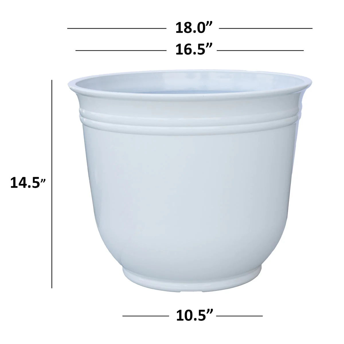 Theo Resin Planters by Trendspot, 2-pack - Retail $43 - Image 3