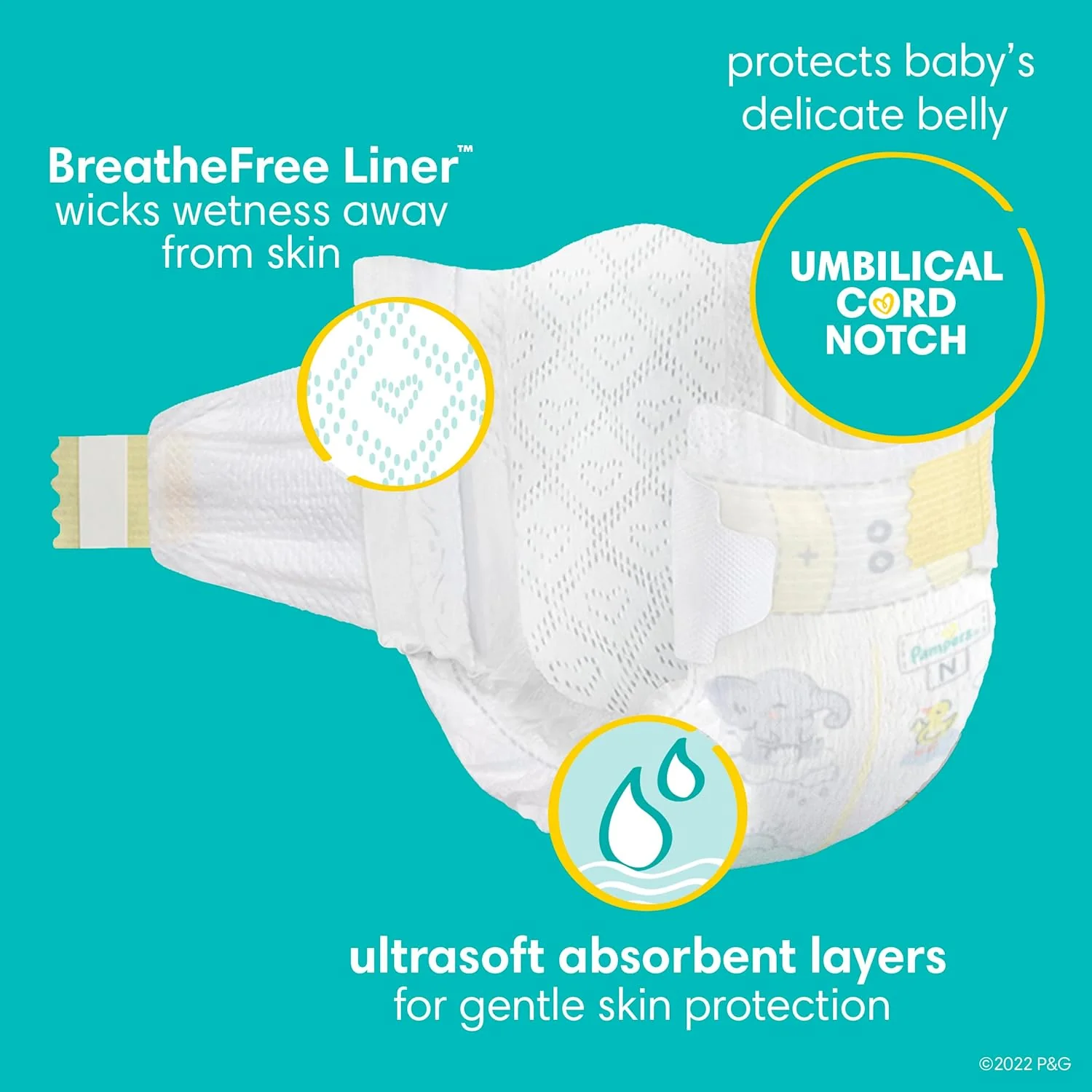 Pampers Baby Diapers - Swaddlers - Size 0, 140 Count, Ultra Absorbent Disposable Newborn Diaper - Retail $45 - Image 5