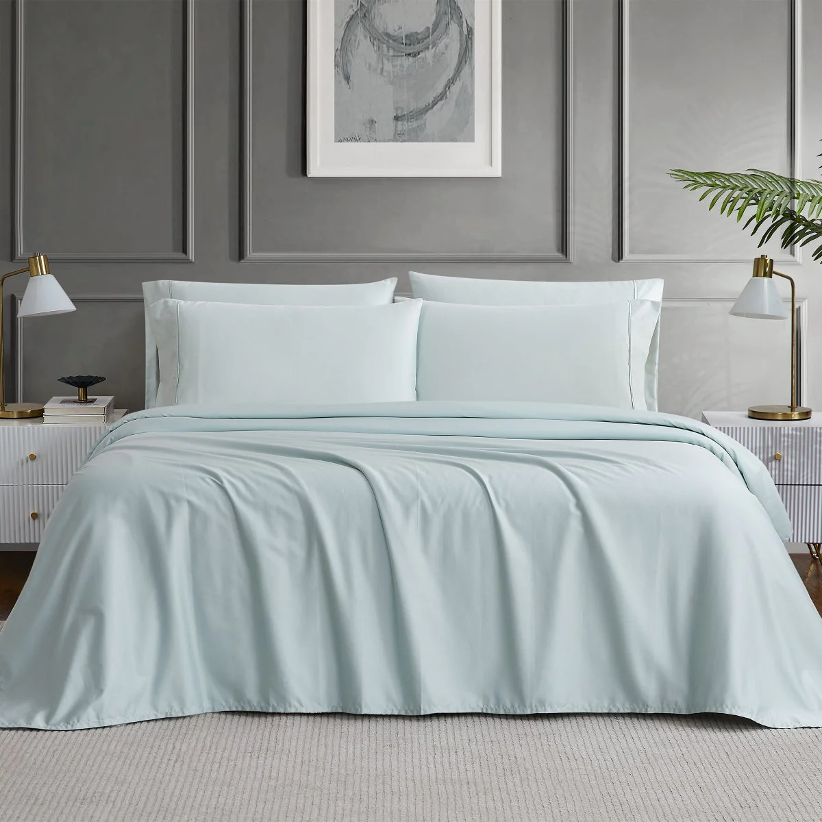 NEW - Hotel Signature Egyptian Cotton 400 Thread Count 6-piece Sheet Set, Queen - Image 2