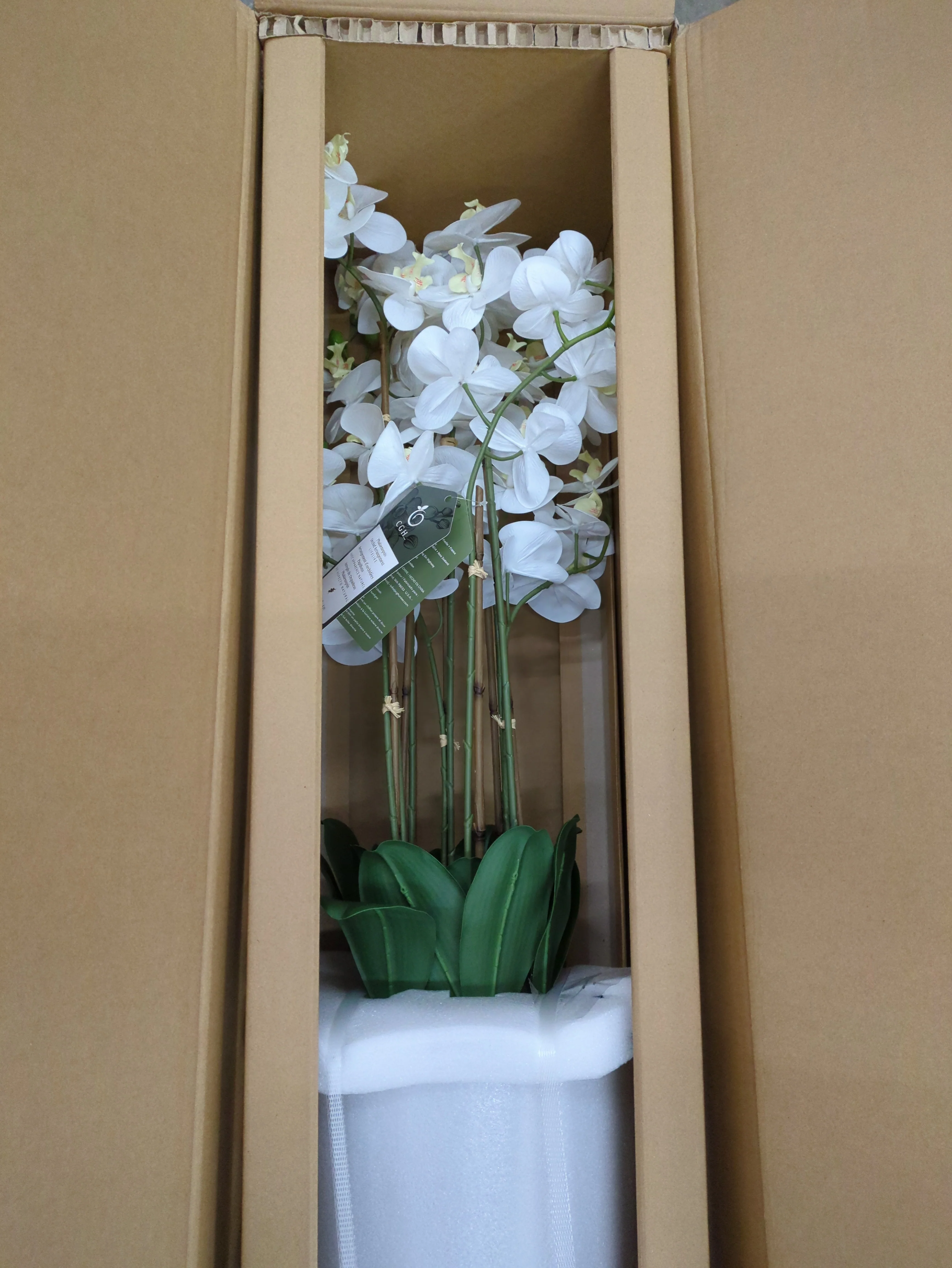 NEW - Faux 4’ Phalaenopsis Orchid - Retail $130 - Image 4
