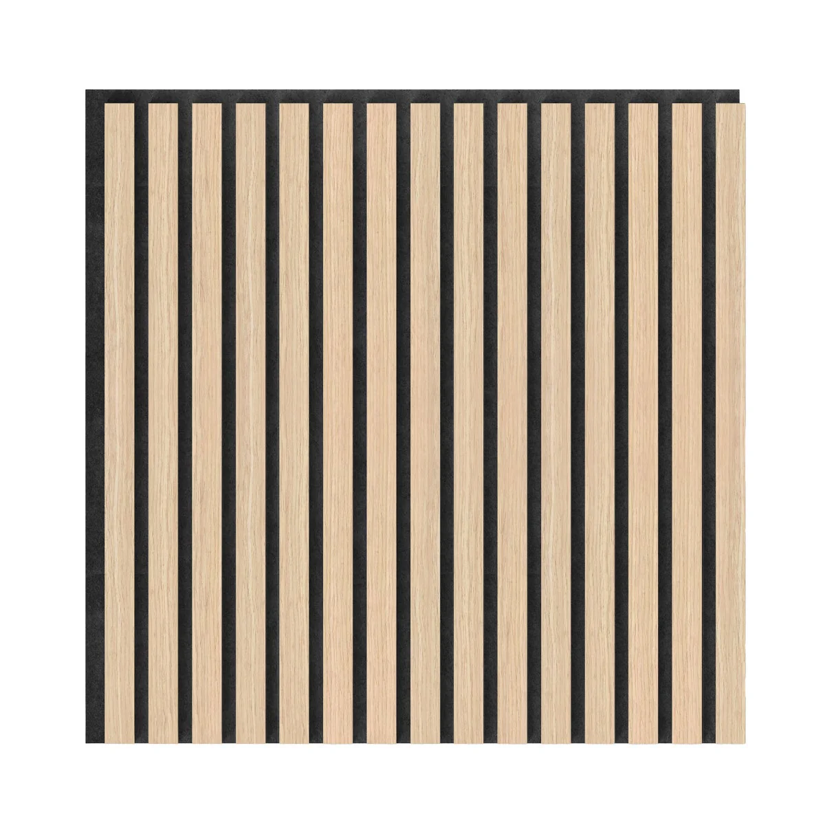 Artika Sonolok Sound-Absorbing Slatted Panel Kit - Oak and Black - Image 4