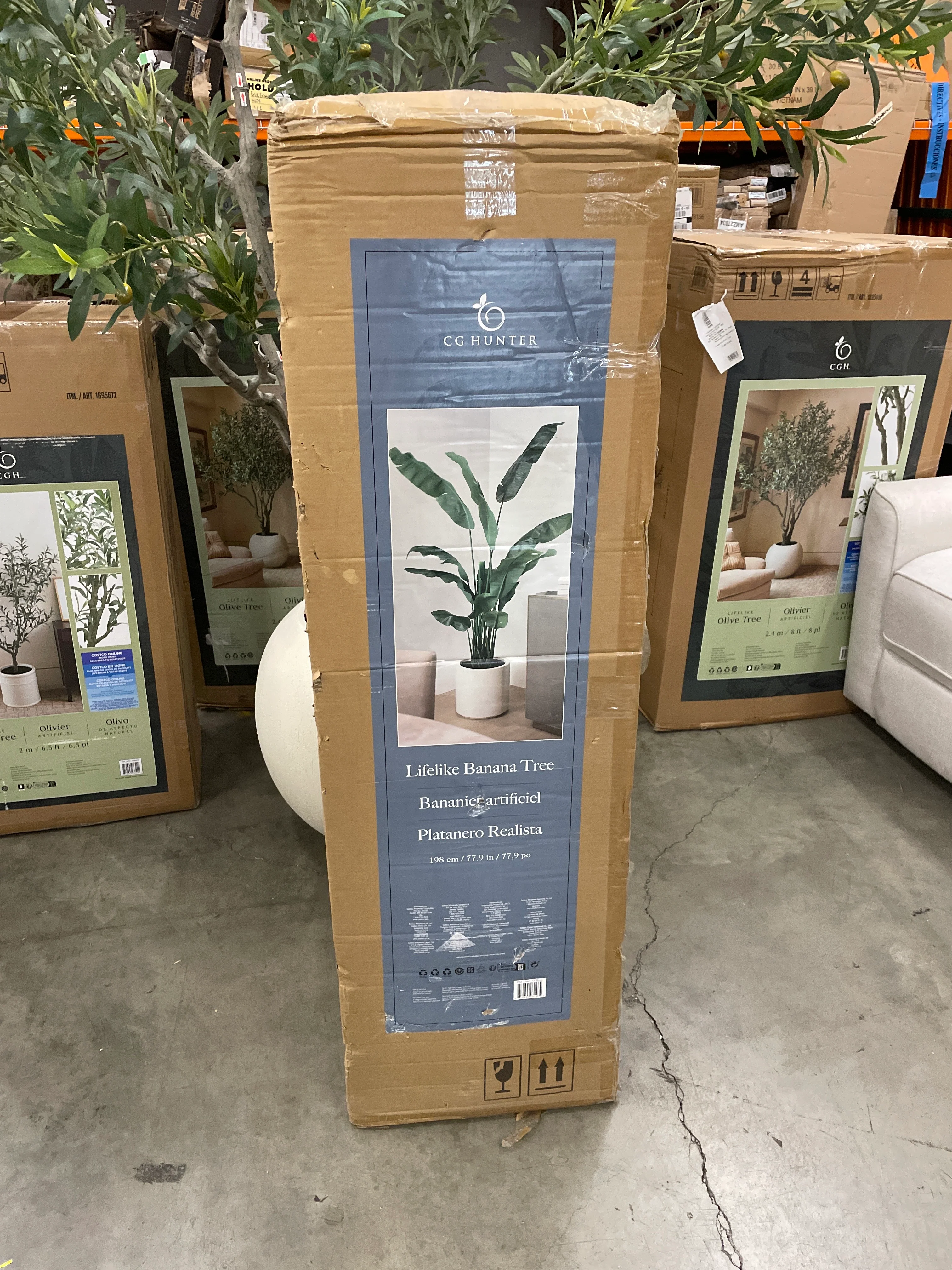Faux Banana Leaf Tree 2 m (6.5 ft.) - Image 4