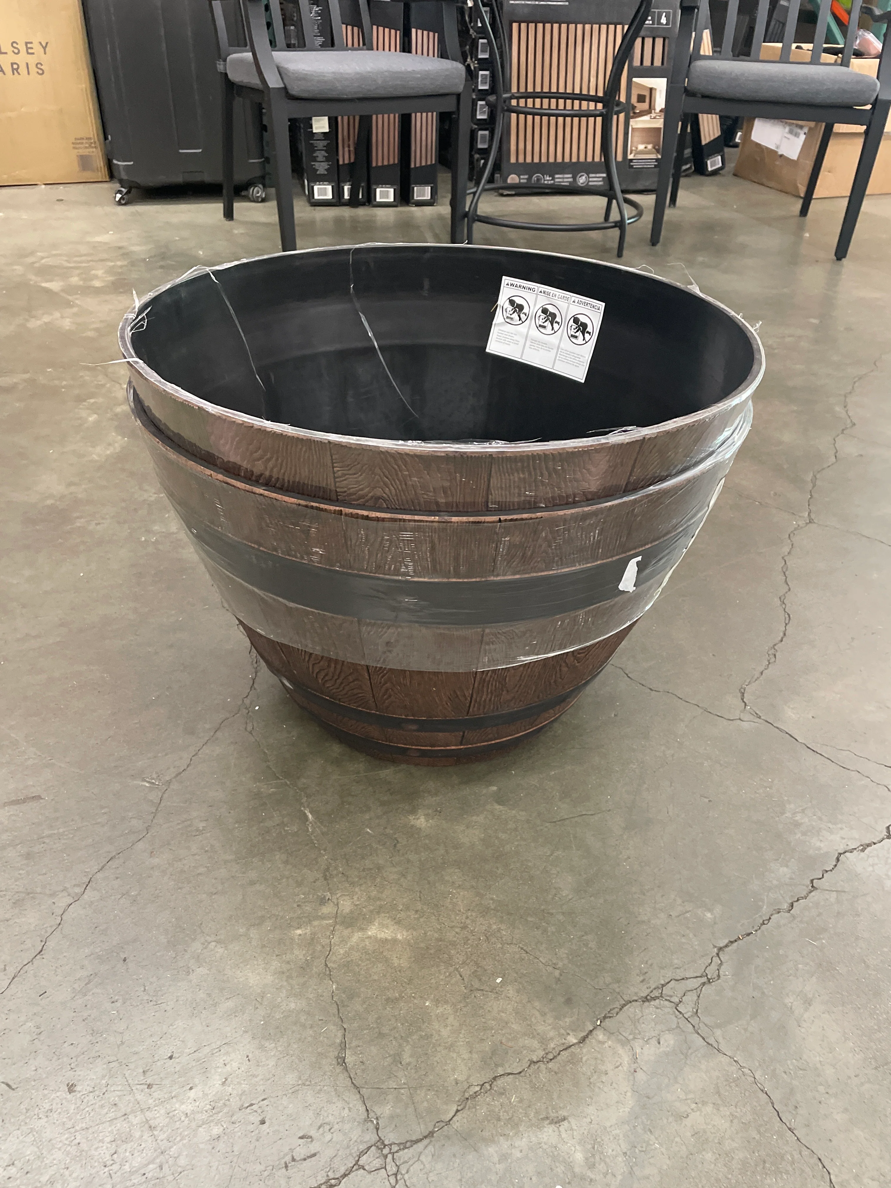 22.25" Woodford Barrel Planter, 2-pack - Image 5