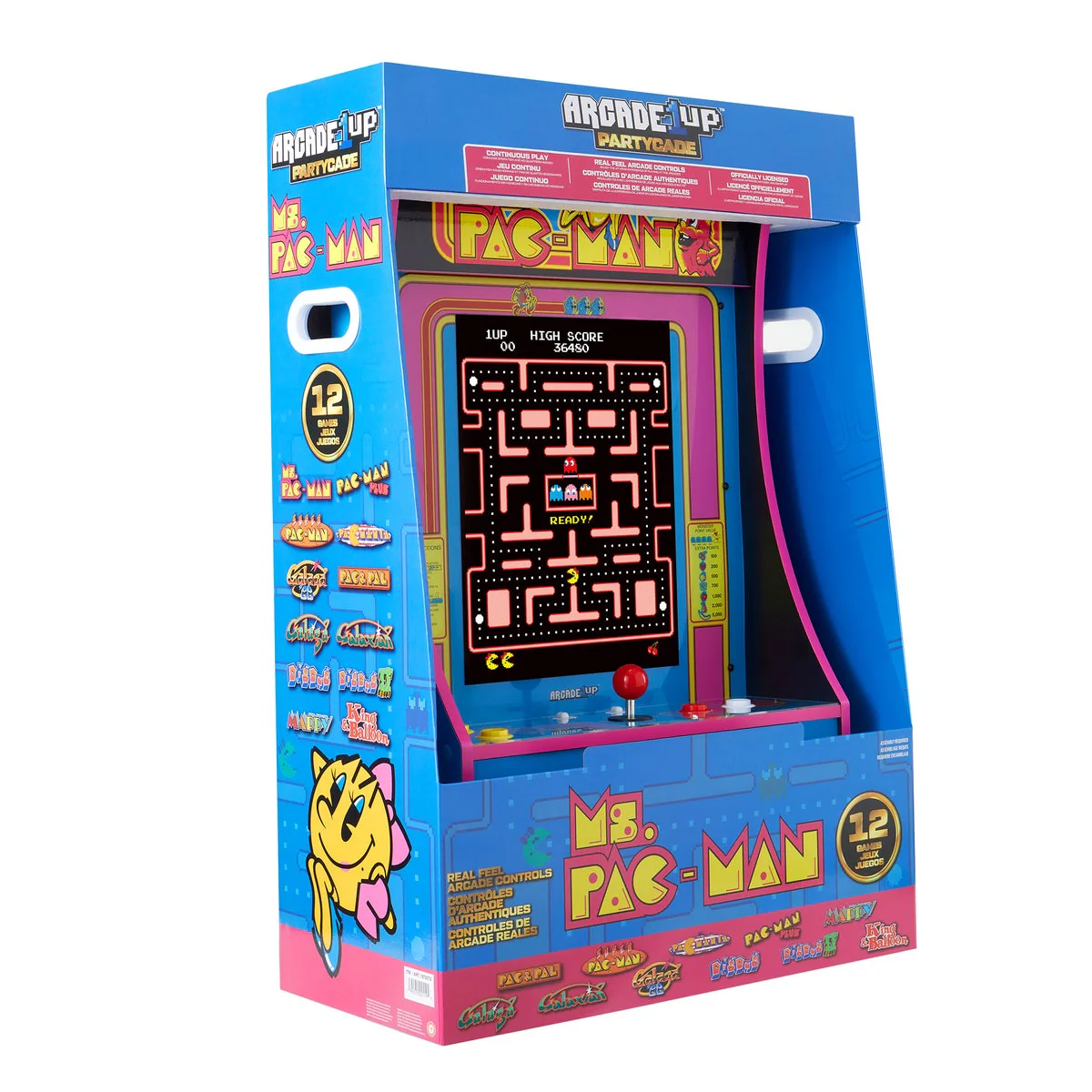 Arcade1Up Ms. PAC-MAN Partycade 12 Games in 1 - Image 3