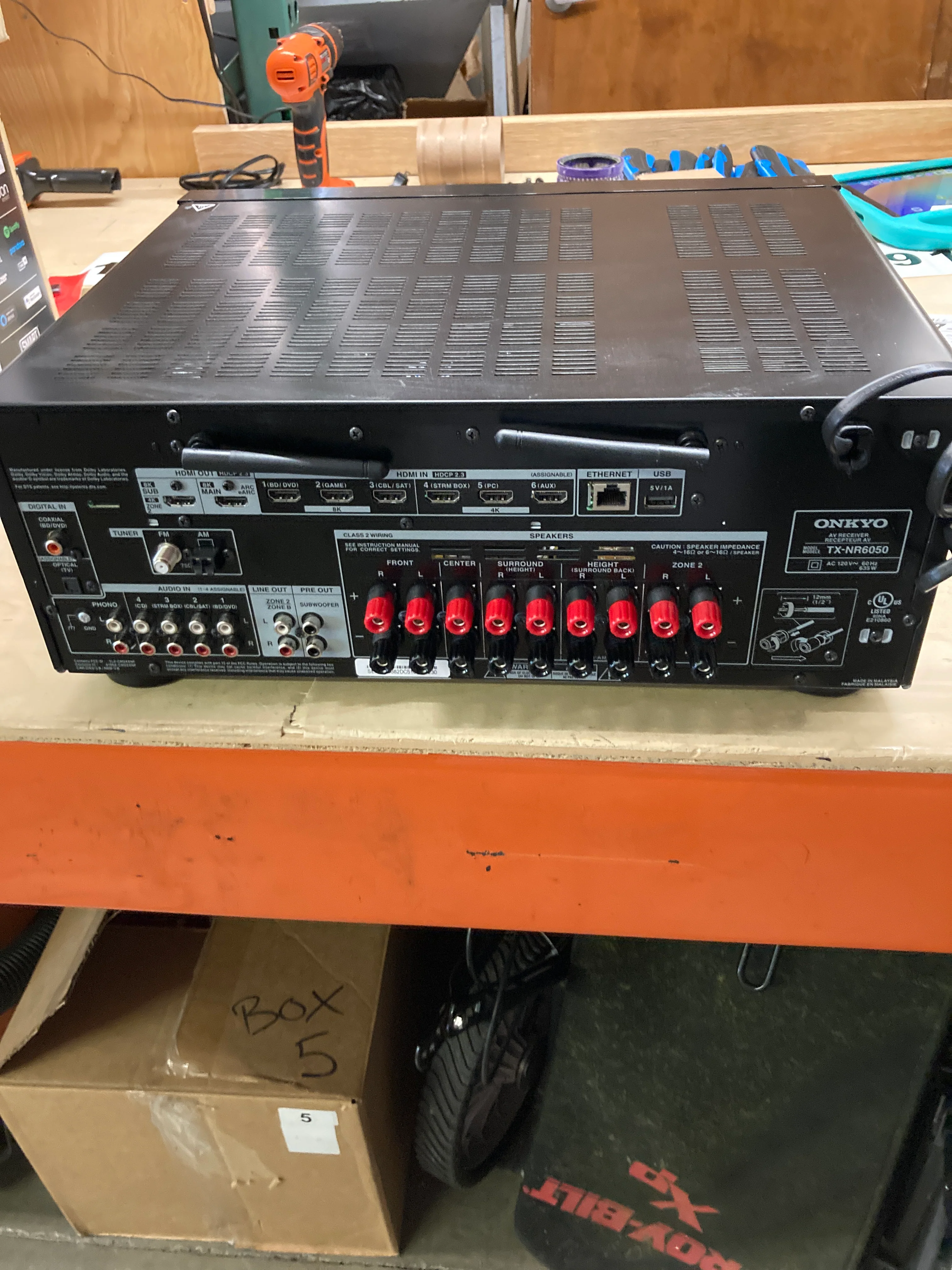 LIKE NEW - Onkyo TX-NR6050 7.2-Channel AV Receiver - Retail $499 - Image 3