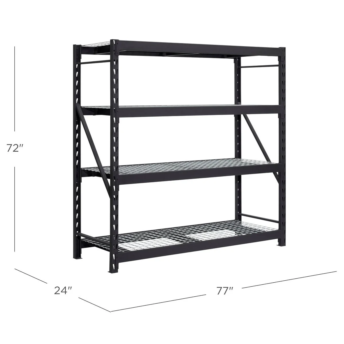Gorilla Rack Industrial Shelving, 77” x 24” x 72" - Retail $280 - Image 2