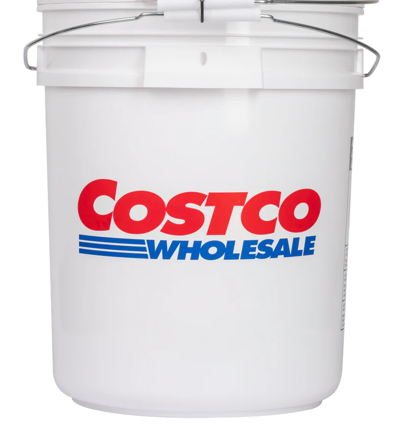 Costco Wholesale Bucket, 5 Gallon, White