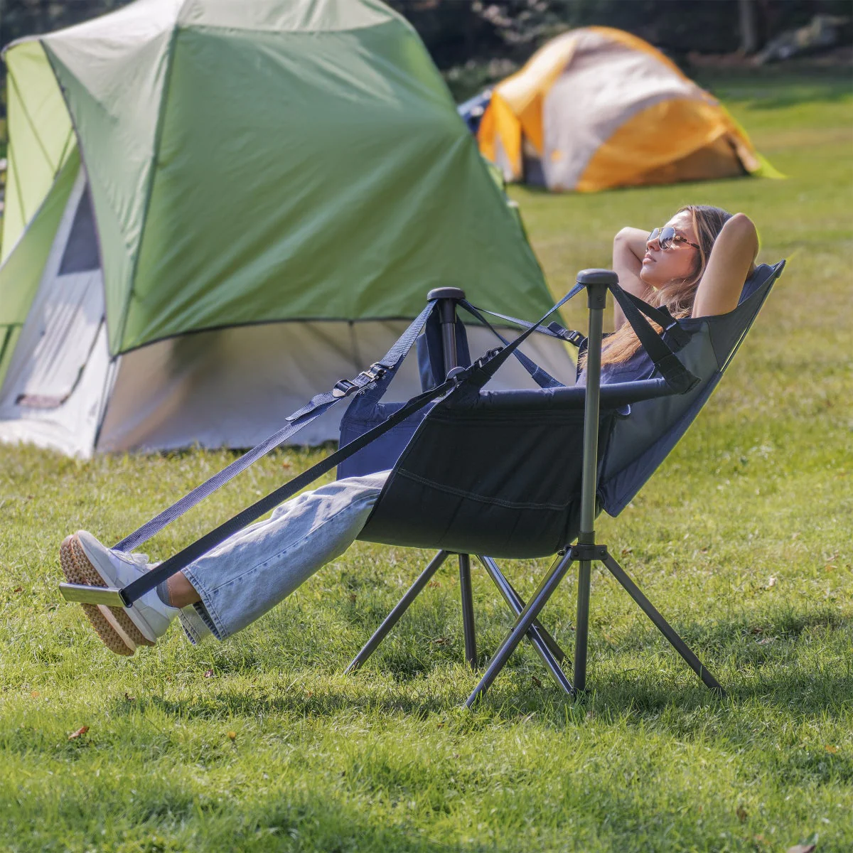 RIO Swinging Hammock Chair with Footrest - Image 4