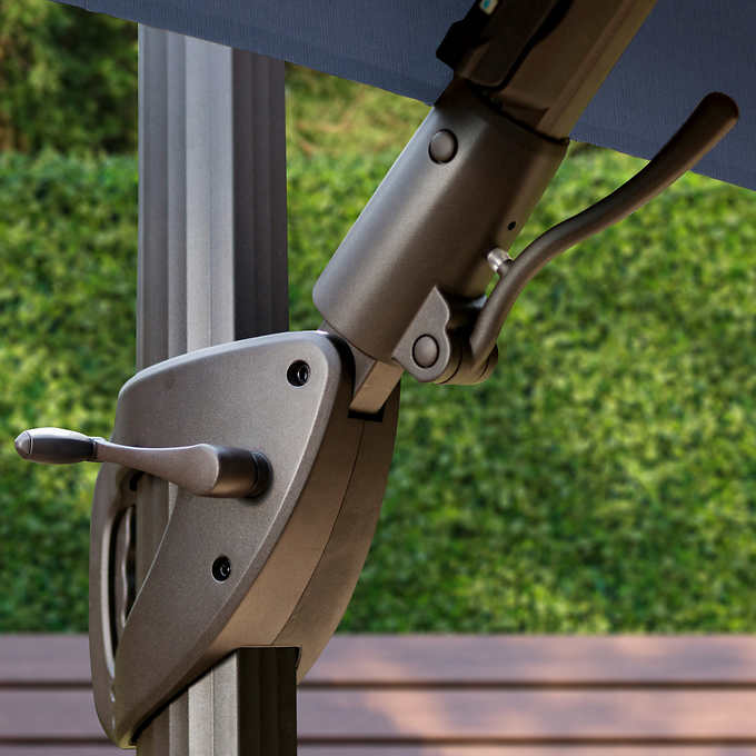 Costco - Seasons Sentry 10' Square Solar LED Cantilever Umbrella - Retail $699 - Image 3