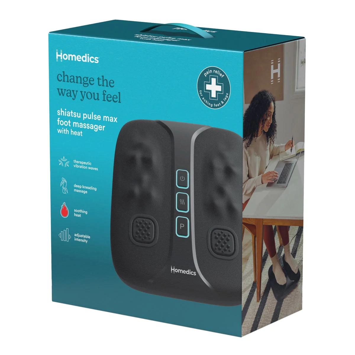 NEW - Homedics Shiatsu Pulse Max Foot Massager with Heat