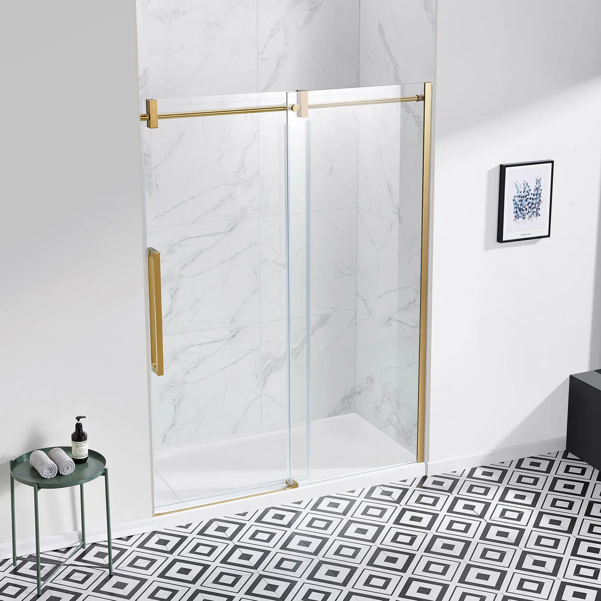 NEW - OVE Decors Dayton 60" Shower Door - Image 3