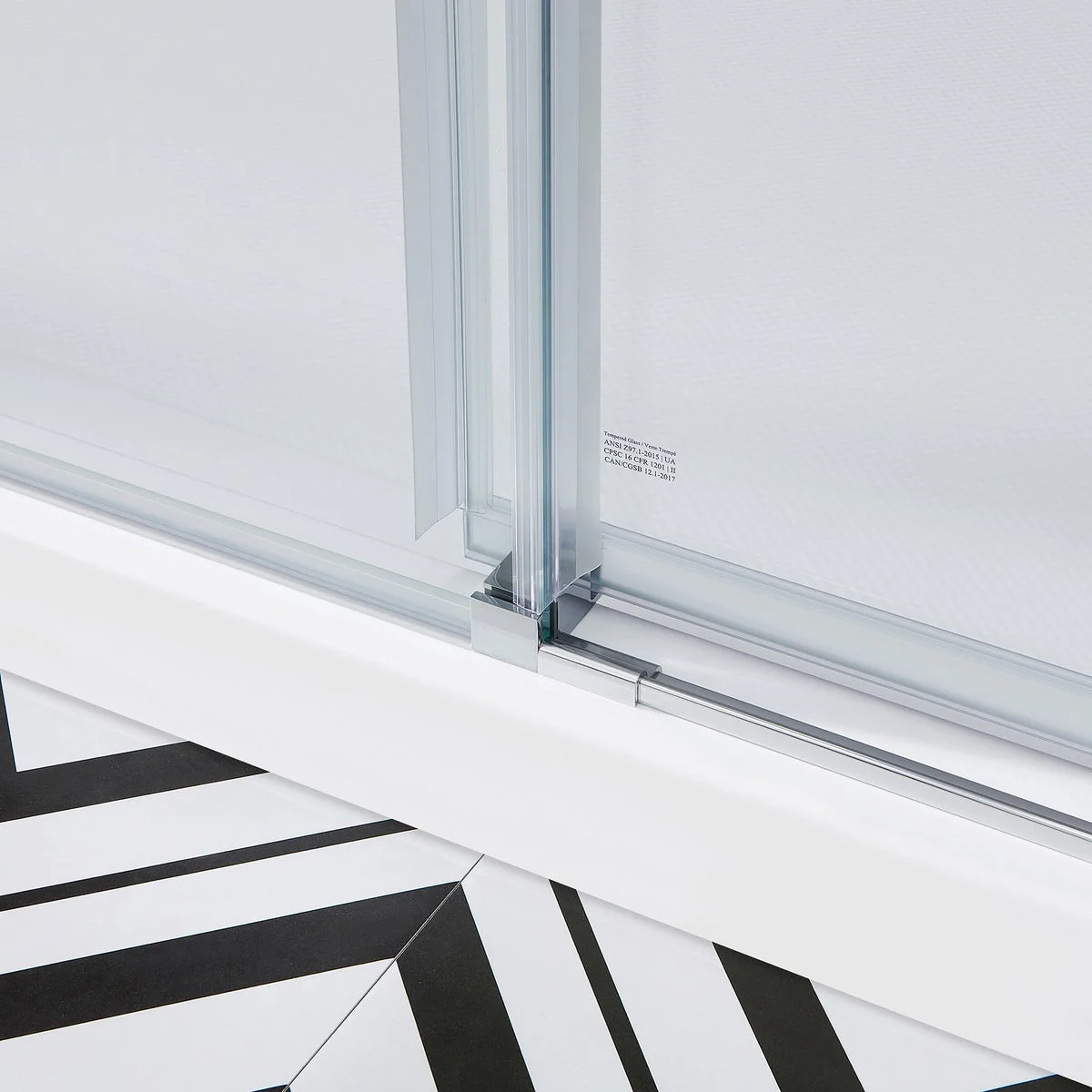 NEW - OVE Decors 60" Kelsey Frameless Sliding Shower Door - Image 7