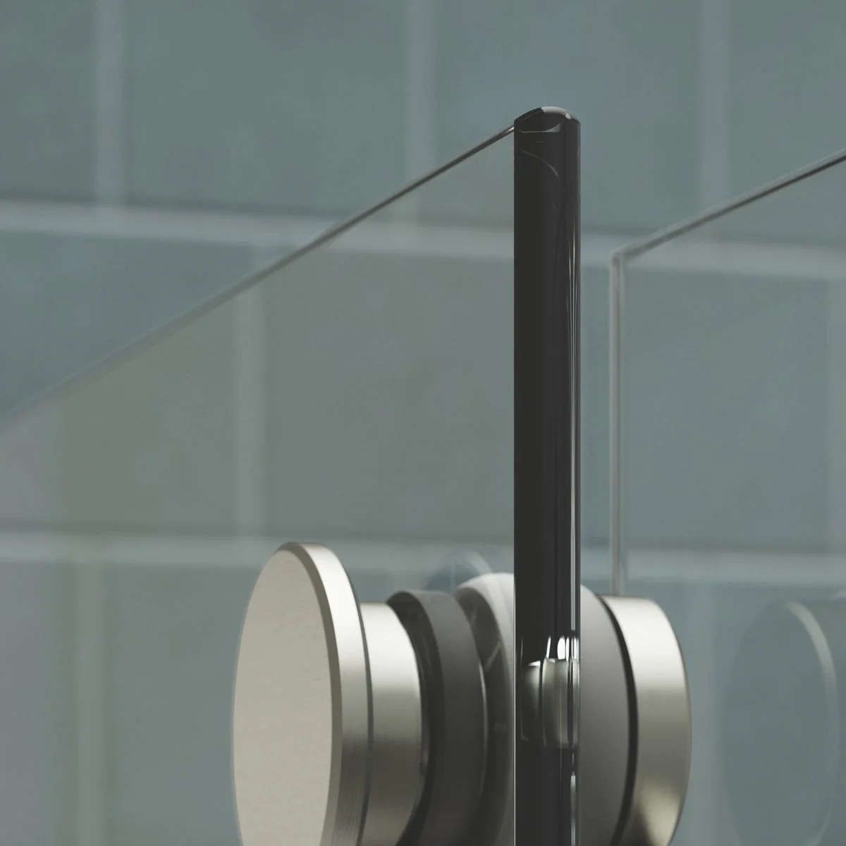 NEW - Kohler Tellin Shower Door 78 in. x 59 in. Brushed Nickel Sliding Shower Door - Image 4